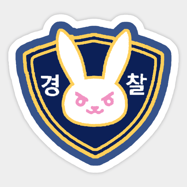 Officer DVa Badge Shirt Sticker by CommonKurtisE